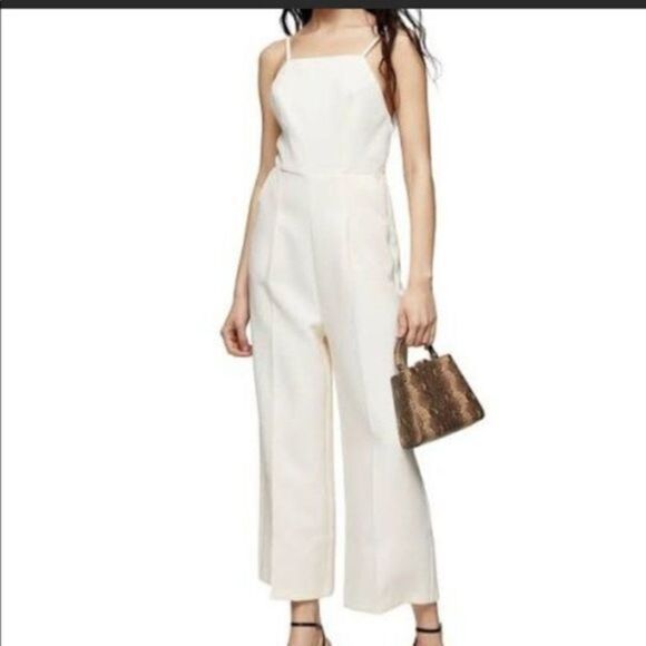 TOPSHOP Cross Back‎ Strappy Jumpsuit - Picture 1 of 7